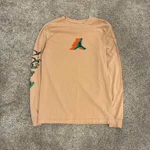 Tan Air Jordan long sleeve